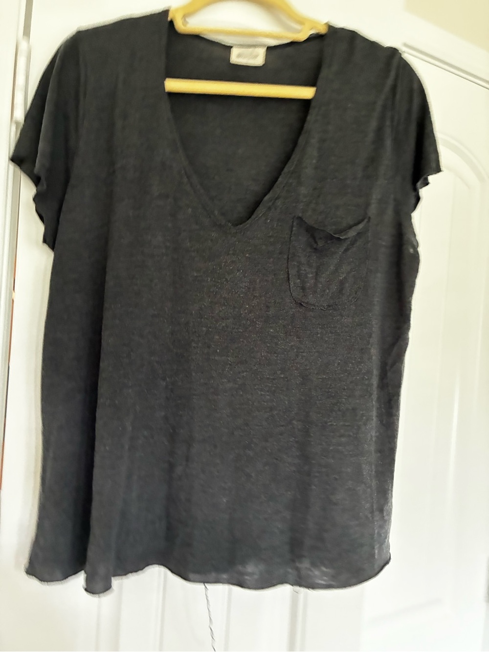 Project Social T Grey V-Neck Shirt